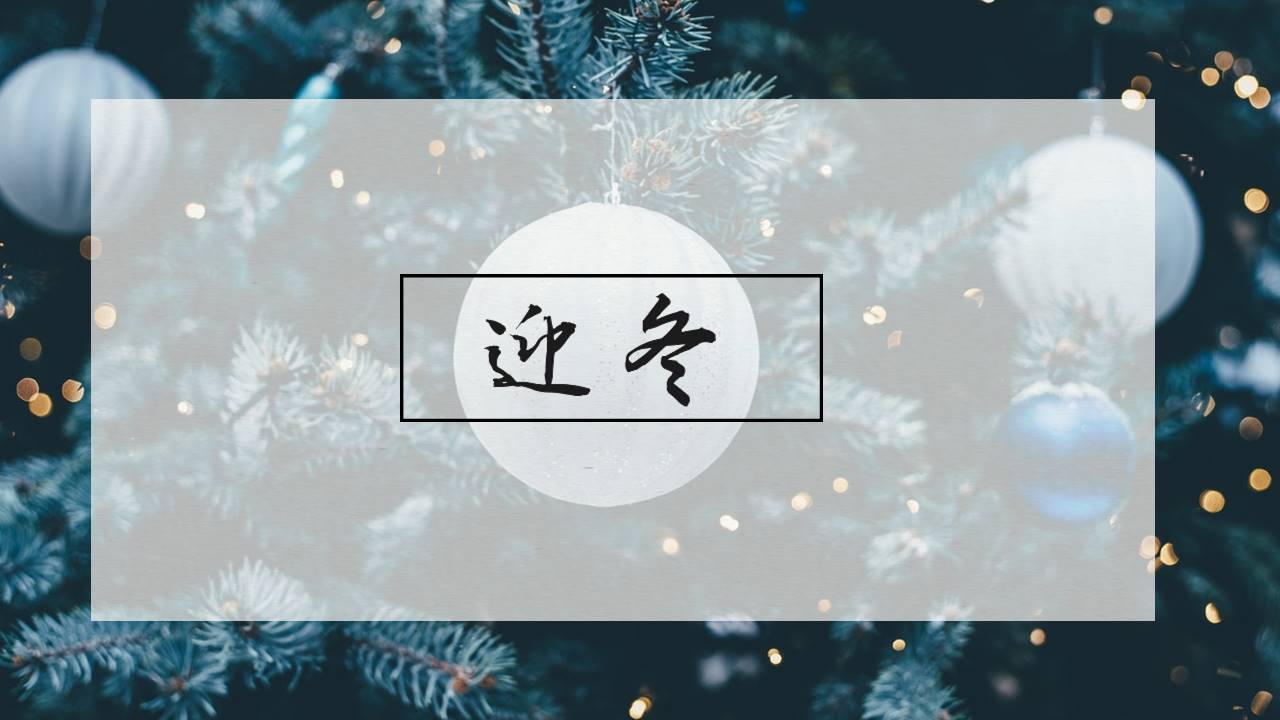 英文冬季工作汇报通用ppt模板