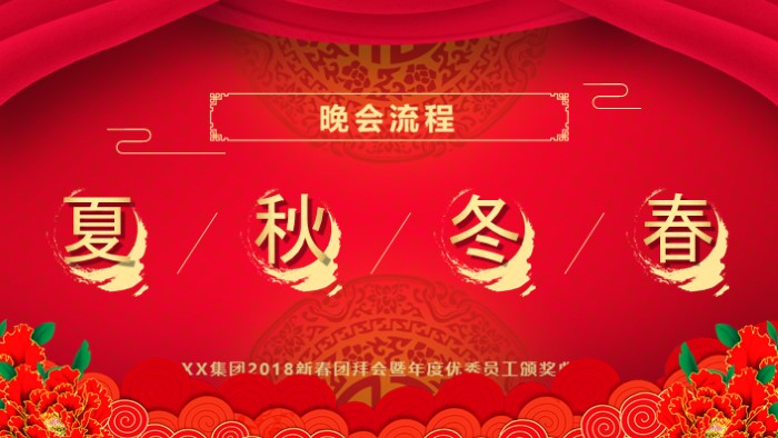 公司年会节日庆典ppt模板