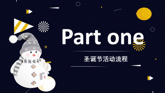 圣诞节晚会主题ppt模板