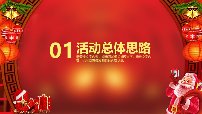 圣诞节开业活动策划方案ppt模板