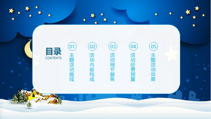 圣诞节餐饮活动策划ppt模板