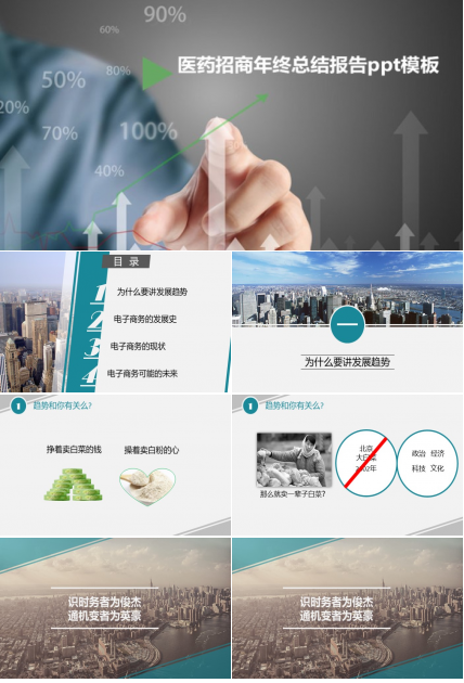 医药招商年终总结报告ppt模板