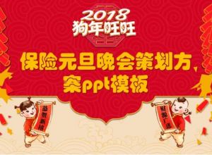 保险元旦晚会策划方案ppt模板