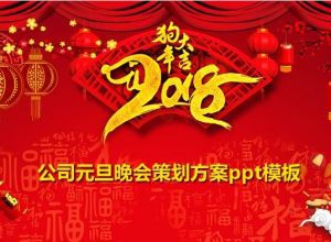 公司元旦晚会策划方案ppt模板