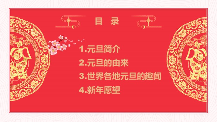 元旦晚会计划ppt模板