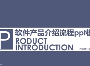 软件产品介绍流程ppt模板