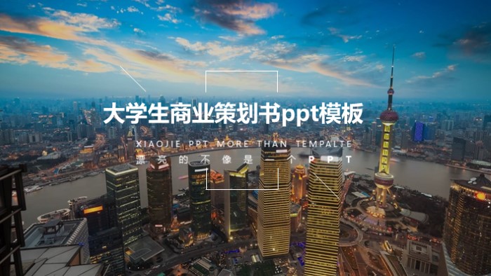 大学生商业策划书ppt模板