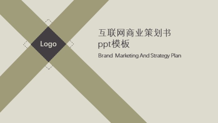 互联网商业策划书ppt模板