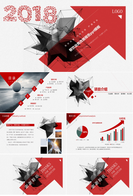 餐饮业务改善报告ppt模板