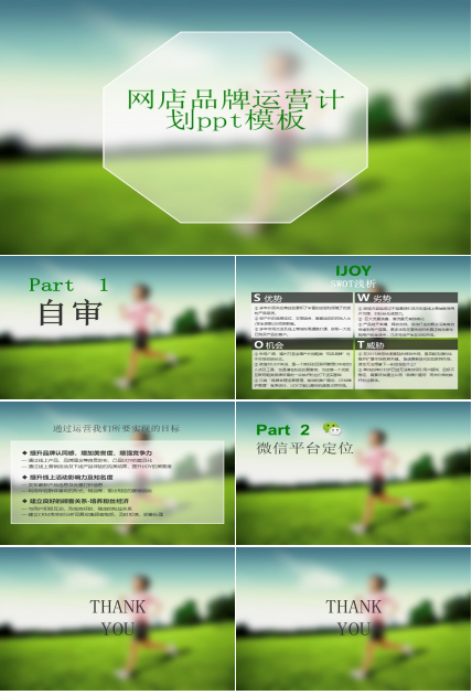 网店品牌运营计划ppt模板