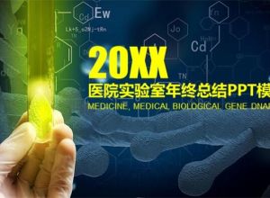 医院实验室年终总结ppt模板