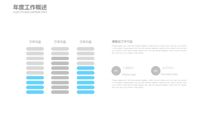 医院客服年终总结ppt模板