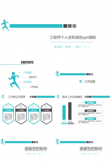 工程师个人述职报告ppt模板