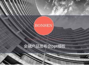 金融产品发布会ppt模板