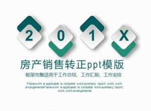房产销售转正ppt模版