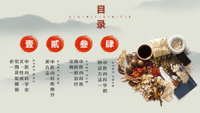 中医冬季养生ppt模板