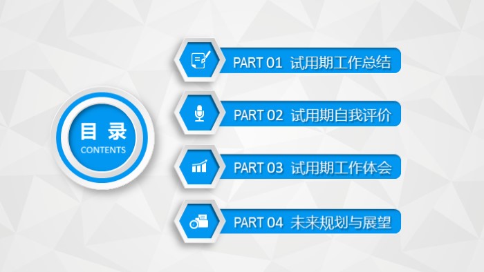 个人晋升报告ppt模板