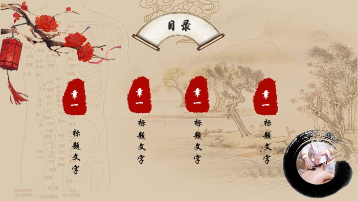 中医养生指导ppt模板