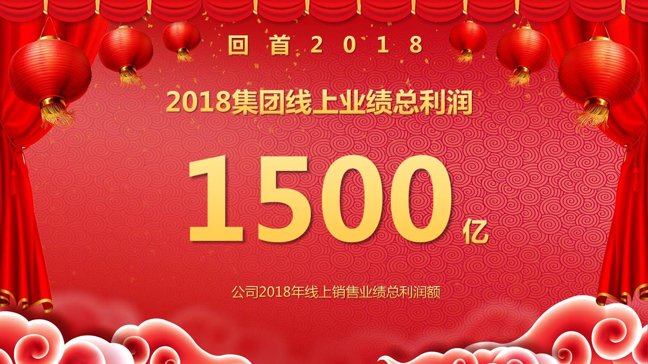 喜庆红色辞旧迎新晚会暨颁奖典礼ppt模板