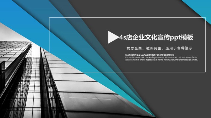 4s店企业文化宣传ppt模板