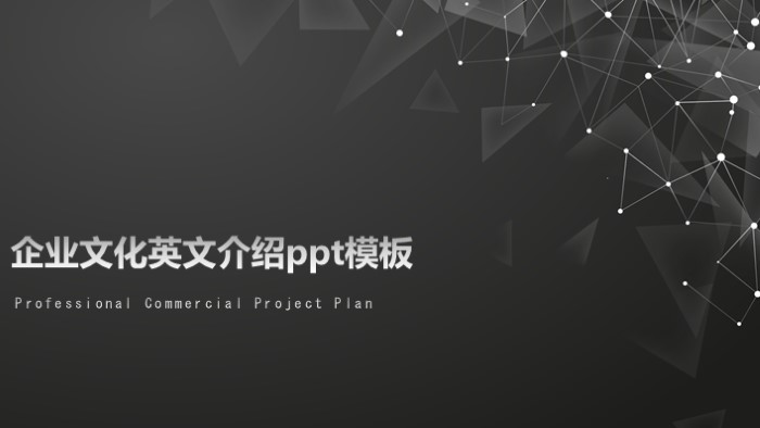 企业文化英文介绍ppt模板