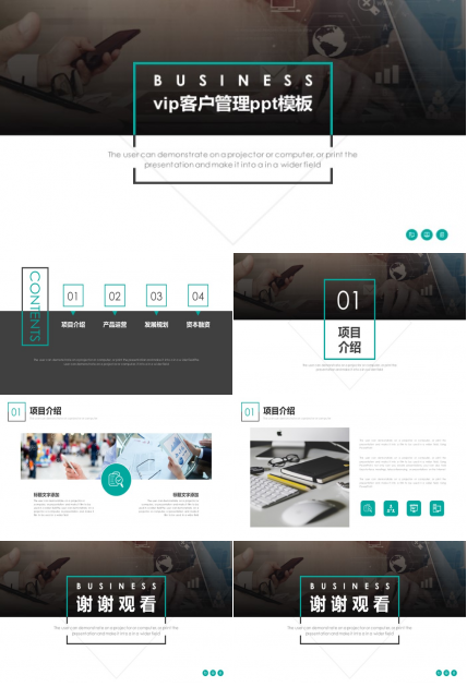 vip客户管理ppt模板