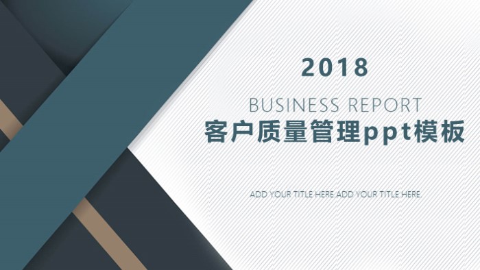 客户质量管理ppt模板