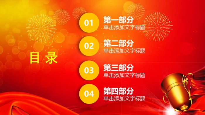 表彰大会流程ppt模板