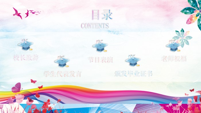 幼儿园毕业联欢会ppt模板