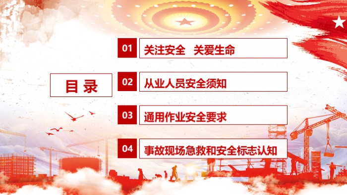 新生入职安全培训ppt模板