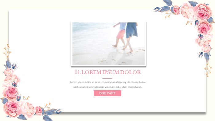 唯美情侣表白ppt模板