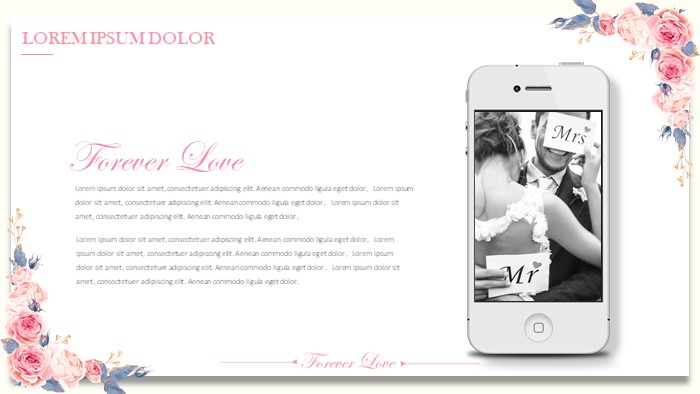 唯美情侣表白ppt模板