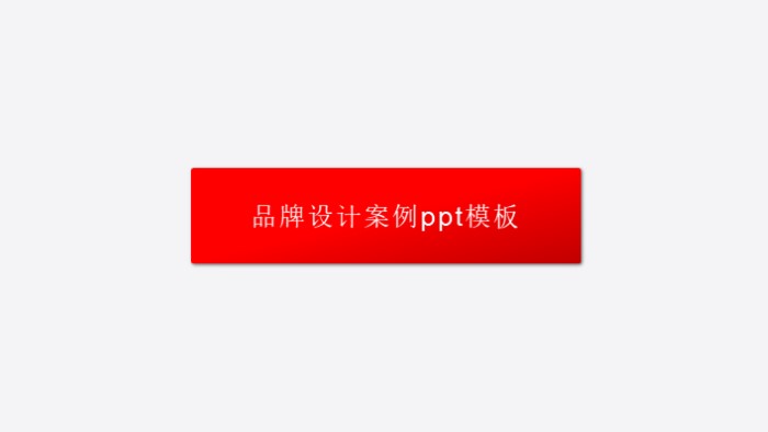 品牌设计案例ppt模板