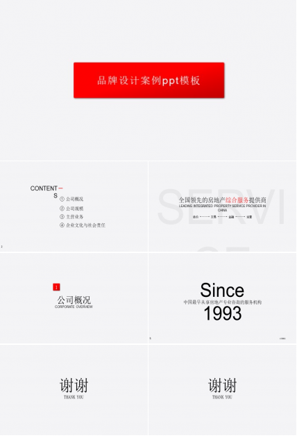 品牌设计案例ppt模板