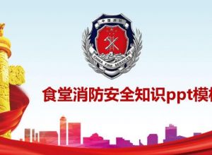 食堂消防安全知识ppt模板