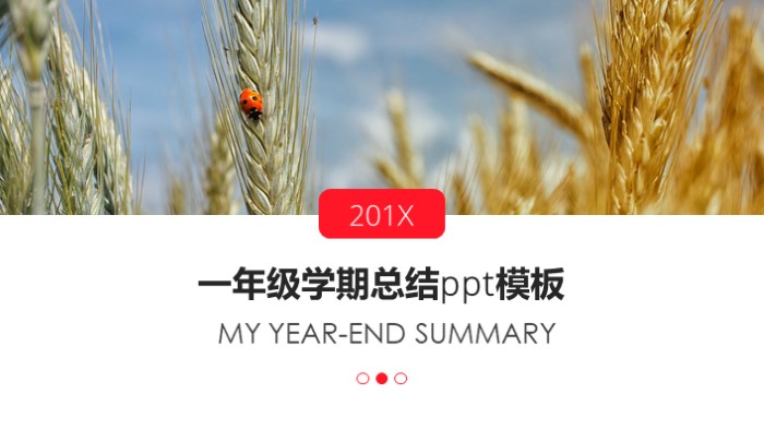 一年级学期总结ppt模板