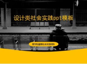 设计类社会实践ppt模板