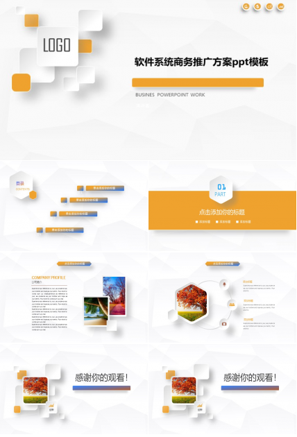 软件系统商务推广方案ppt模板