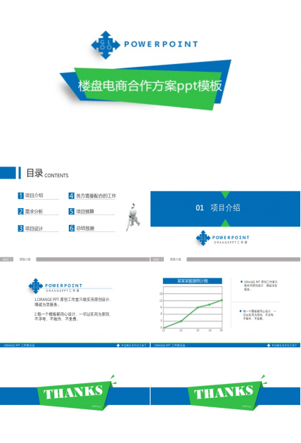 楼盘电商合作方案ppt模板