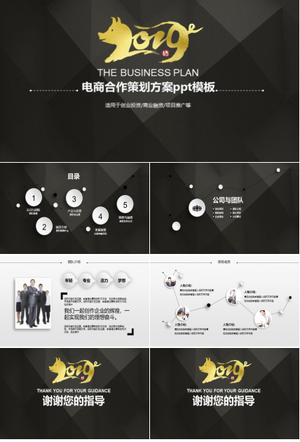 电商合作策划方案ppt模板