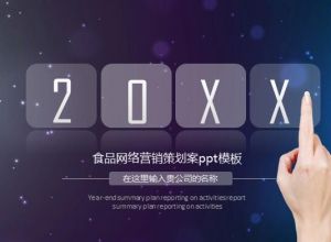 食品网络营销策划案ppt模板
