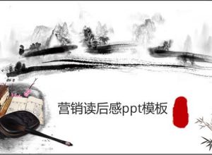 营销读后感ppt模板
