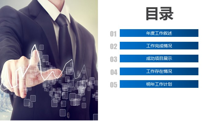 客服员工晋升ppt模板