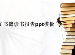 英文书籍读书报告ppt模板
