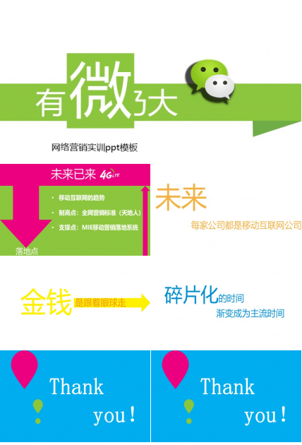 网络营销实训ppt模板