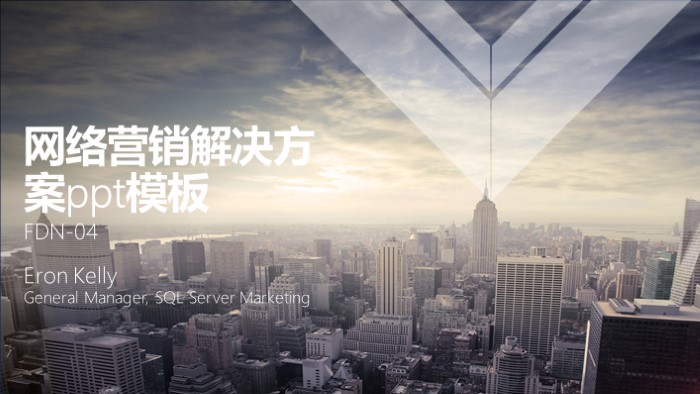 网络营销解决方案ppt模板