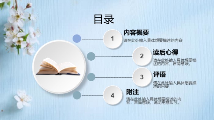 思修课读书报告ppt模板