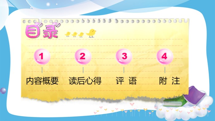 儿科护理读书报告ppt模板