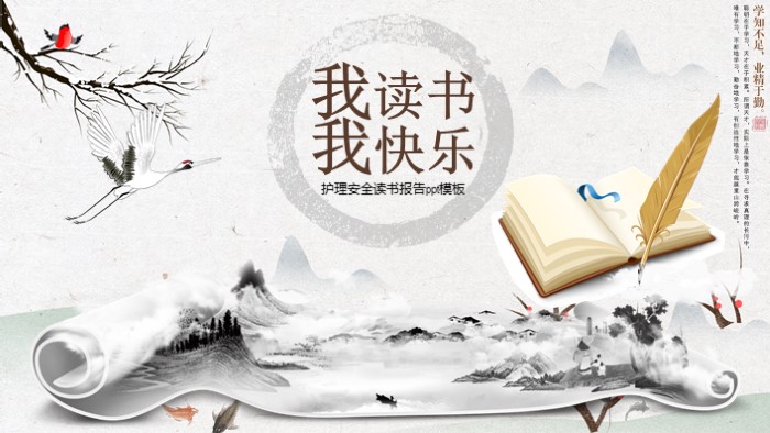 护理安全读书报告ppt模板