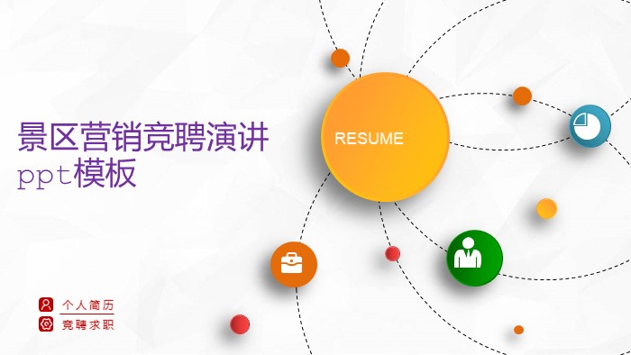 景区营销竞聘演讲ppt模板